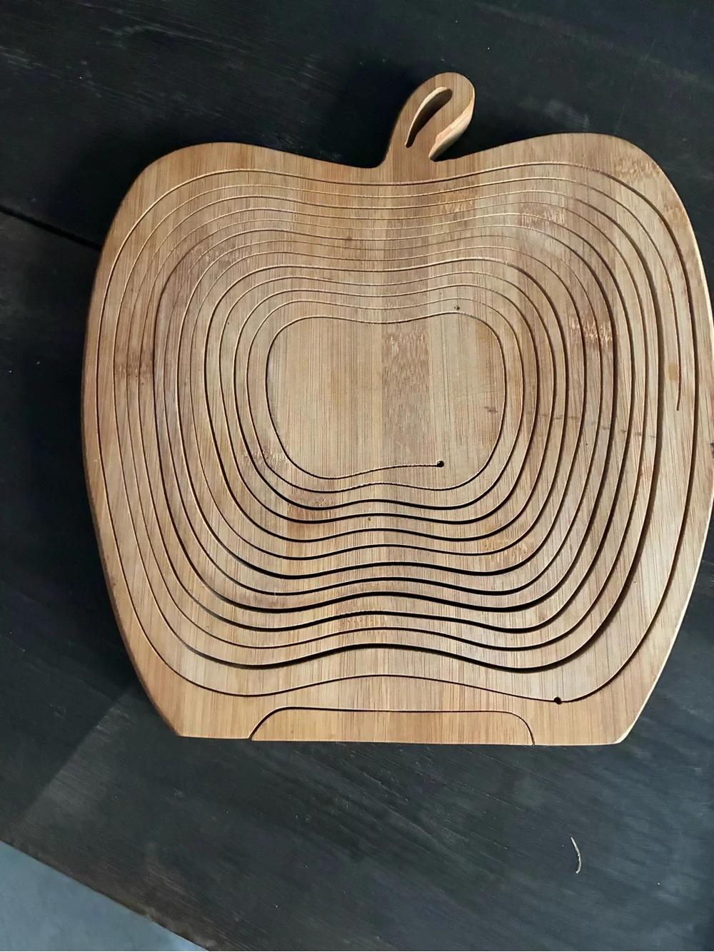 Source Unknown Wooden Apple & Pear Shaped Serving Baskets - Natural Brown